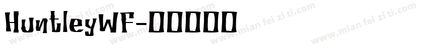 HuntleyWF字体转换