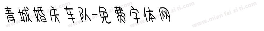 青城婚庆车队字体转换