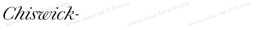 Chiswick字体转换