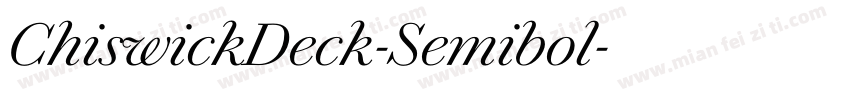 ChiswickDeck-Semibol字体转换