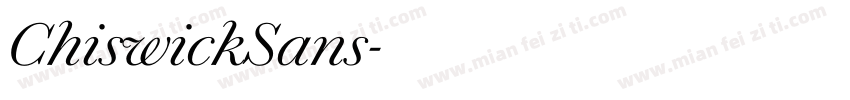 ChiswickSans字体转换
