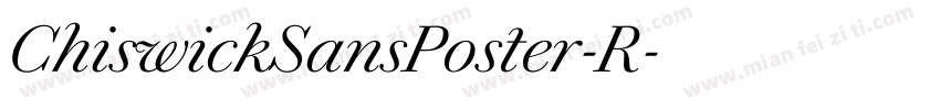 ChiswickSansPoster-R字体转换