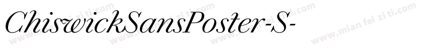 ChiswickSansPoster-S字体转换