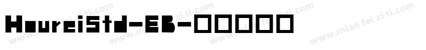 HoureiStd-EB字体转换
