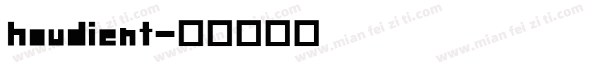 houdient字体转换