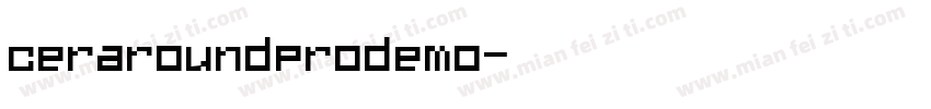 ceraroundprodemo字体转换