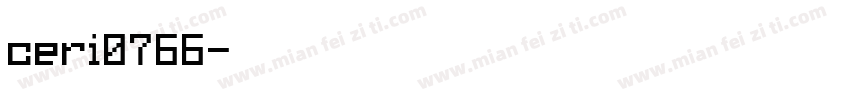 ceri0766字体转换