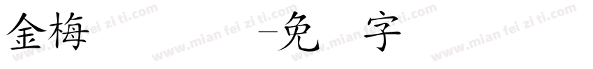 金梅简体国际字体转换