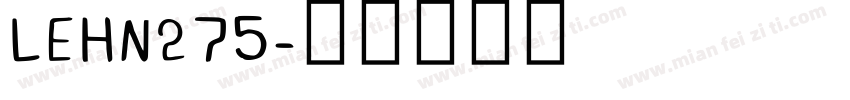 LEHN275字体转换