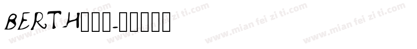 BERTH转换器字体转换