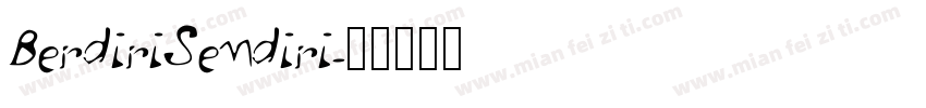BerdiriSendiri字体转换