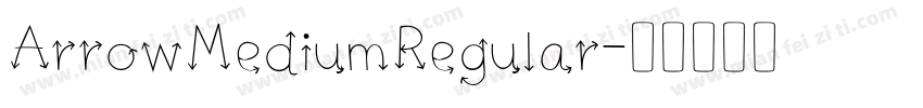 ArrowMediumRegular字体转换