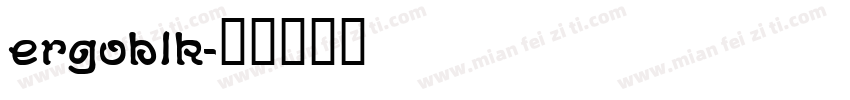 ERGOBLK字体转换