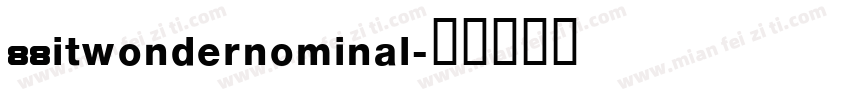 88itwondernominal字体转换