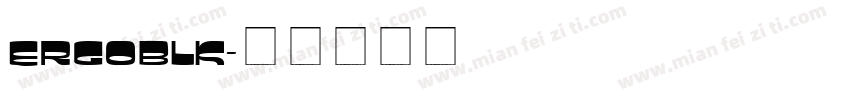 ERGOBLK字体转换
