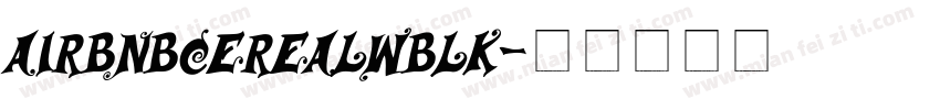 AirbnbCerealWBlk字体转换