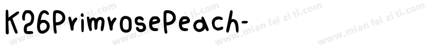 K26PrimrosePeach字体转换