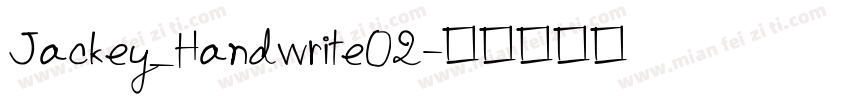 Jackey_Handwrite02字体转换