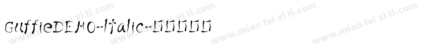 GuffieDEMO-ltalic字体转换