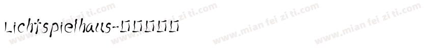 Lichtspielhaus字体转换