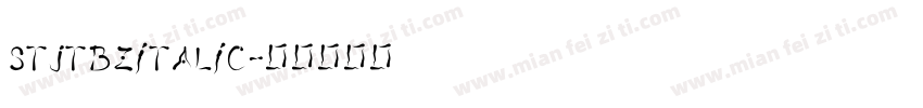 STJTBZITALIC字体转换