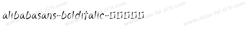 alibabasans-bolditalic字体转换