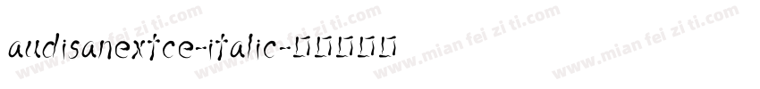 audisanextce-italic字体转换