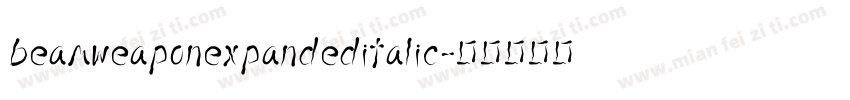 beamweaponexpandeditalic字体转换