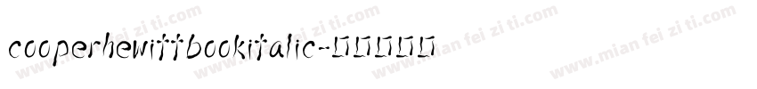 cooperhewittbookitalic字体转换