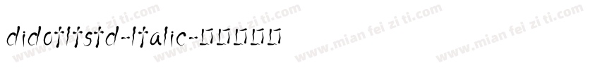 didotltstd-ltalic字体转换