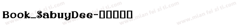 Book_SabuyDee字体转换
