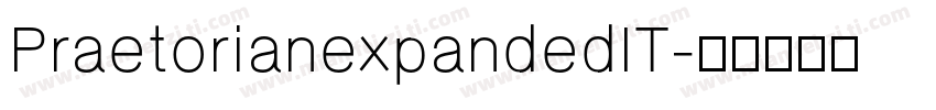 PraetorianexpandedIT字体转换