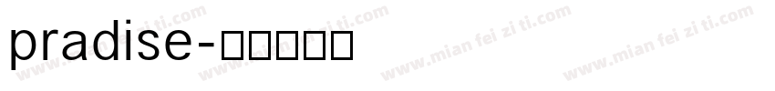 pradise字体转换