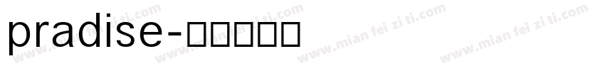pradise字体转换