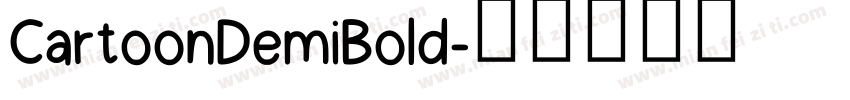 CartoonDemiBold字体转换