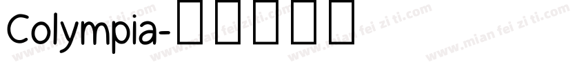 Colympia字体转换