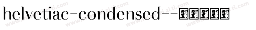 helvetiac-condensed-字体转换