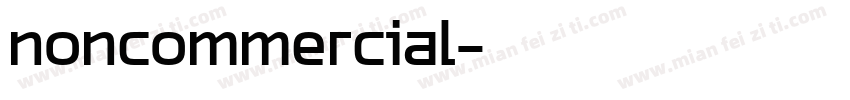 noncommercial字体转换