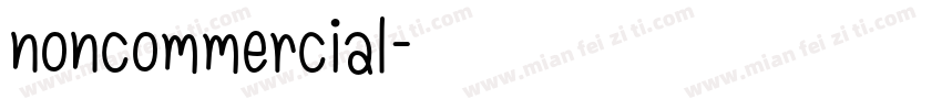 noncommercial字体转换