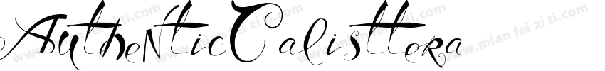 AuthenticCalisttera字体转换