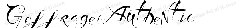 Geffroge-Authentic字体转换
