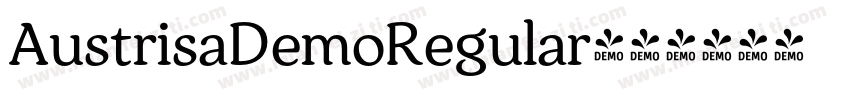 AustrisaDemoRegular字体转换