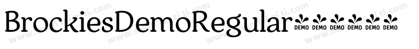 BrockiesDemoRegular字体转换