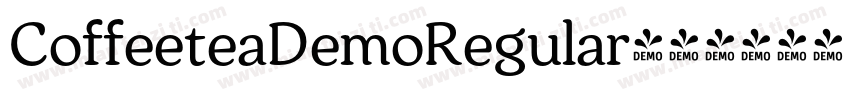 CoffeeteaDemoRegular字体转换