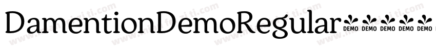 DamentionDemoRegular字体转换
