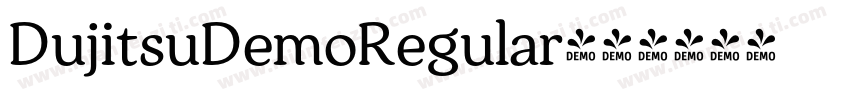 DujitsuDemoRegular字体转换