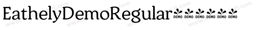 EathelyDemoRegular字体转换