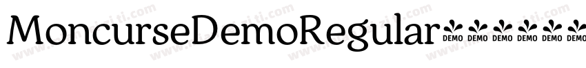 MoncurseDemoRegular字体转换