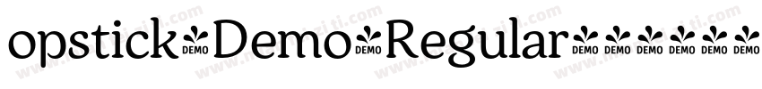 opstick-Demo-Regular字体转换