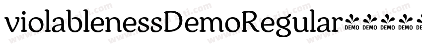 violablenessDemoRegular字体转换